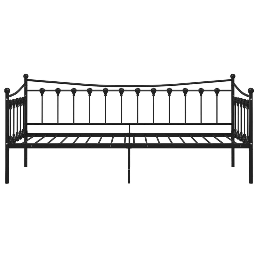 Slaapbankframe Metaal 90X200 Cm Zwart