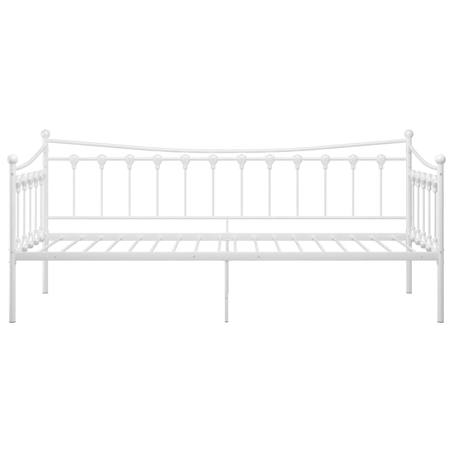 Slaapbankframe Metaal 90X200 Cm Wit