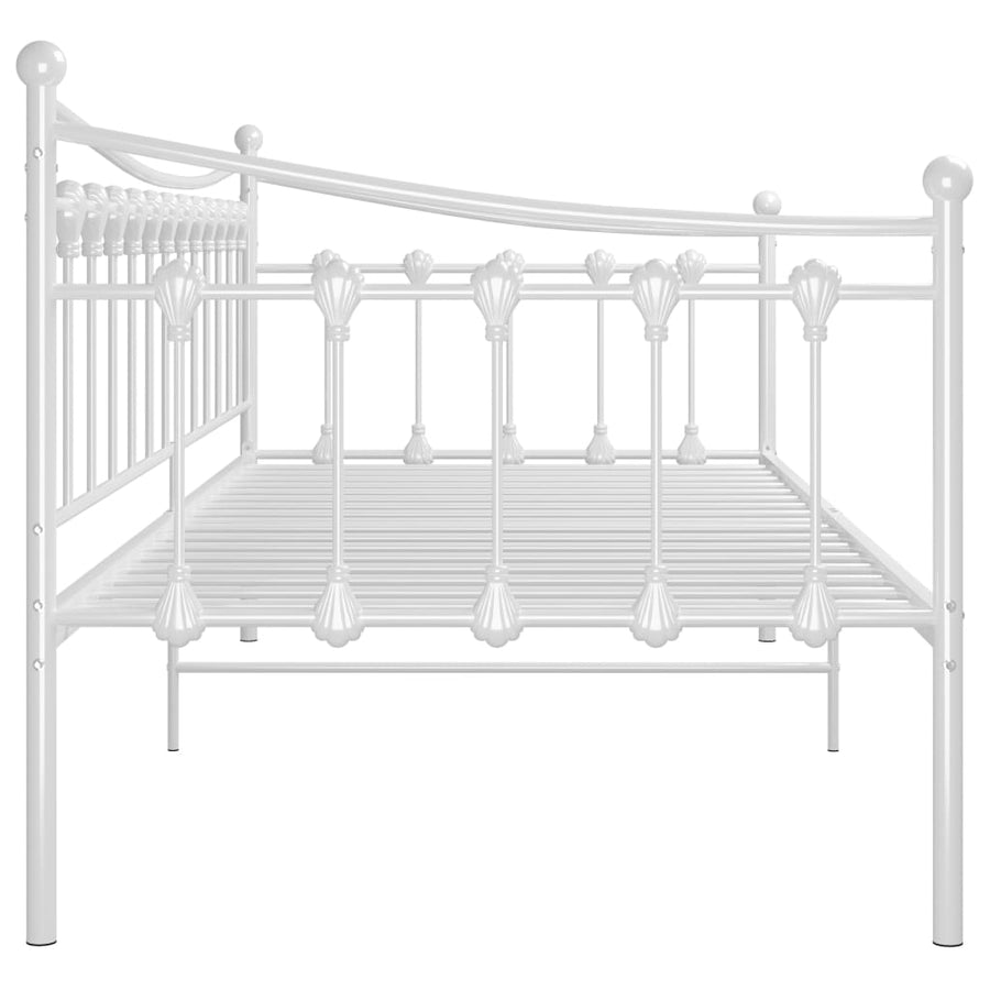 Slaapbankframe Metaal 90X200 Cm Wit