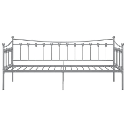 Slaapbankframe Metaal 90X200 Cm Grijs