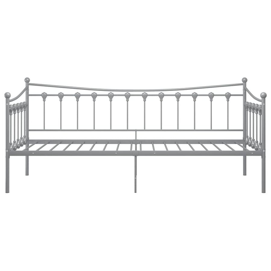 Slaapbankframe Metaal 90X200 Cm Grijs