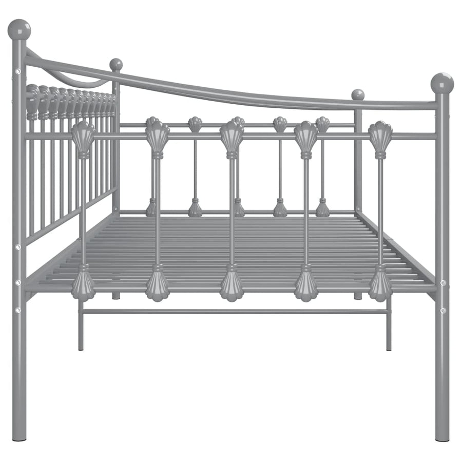 Slaapbankframe Metaal 90X200 Cm Grijs