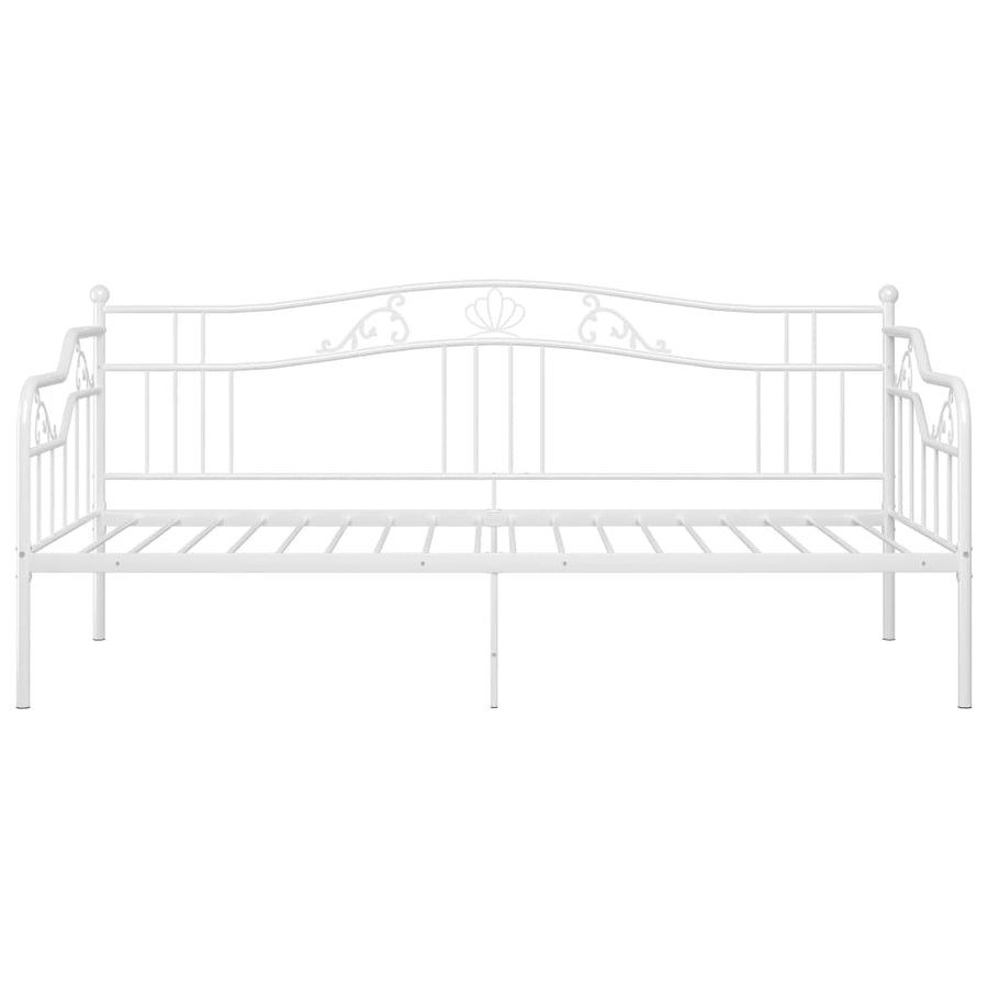 Slaapbankframe Metaal 90X200 Cm Wit
