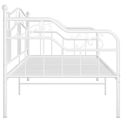 Slaapbankframe Metaal 90X200 Cm Wit