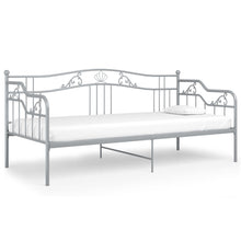 Slaapbankframe Metaal 90X200 Cm Grijs