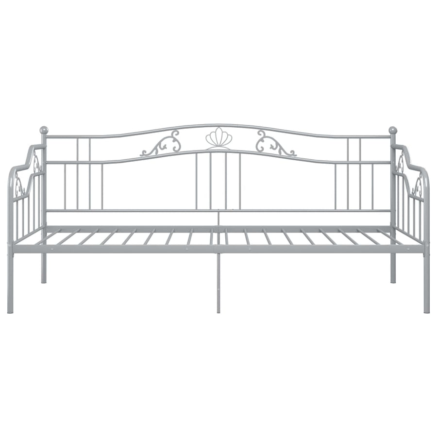 Slaapbankframe Metaal 90X200 Cm Grijs