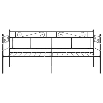 Slaapbankframe Metaal 90X200 Cm Zwart