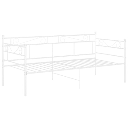 Slaapbankframe Metaal 90X200 Cm Wit