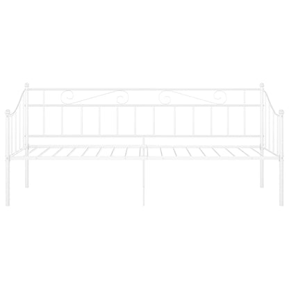 Slaapbankframe Metaal 90X200 Cm Wit