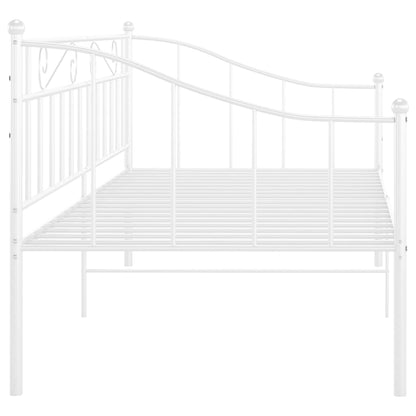 Slaapbankframe Metaal 90X200 Cm Wit