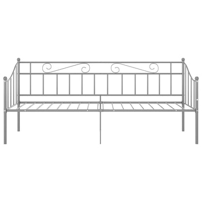 Slaapbankframe Metaal 90X200 Cm Grijs