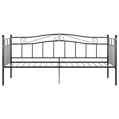 Slaapbankframe Metaal Zwart 90X200 Cm