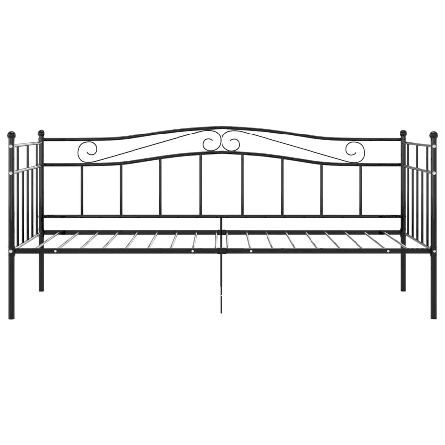 Slaapbankframe Metaal Zwart 90X200 Cm
