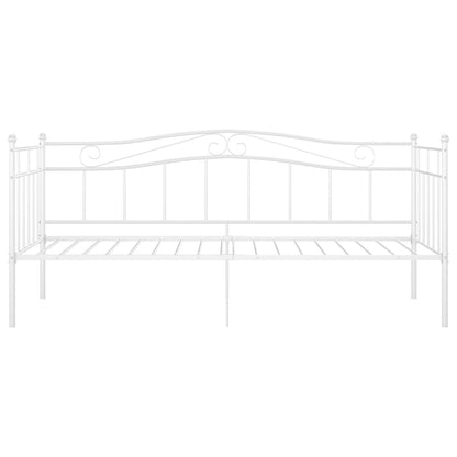 Slaapbankframe Metaal 90X200 Cm Wit