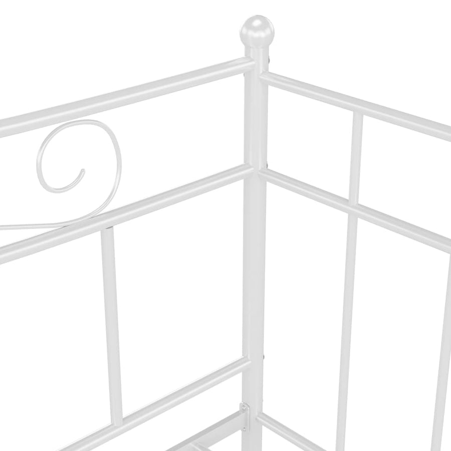 Slaapbankframe Metaal 90X200 Cm Wit
