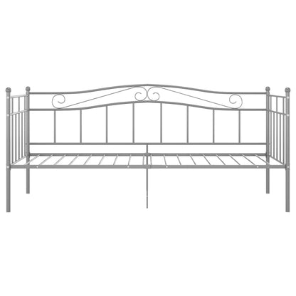 Slaapbankframe Metaal 90X200 Cm Grijs