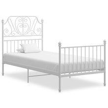 Bedframe Metaal 90 x 200 cm Wit