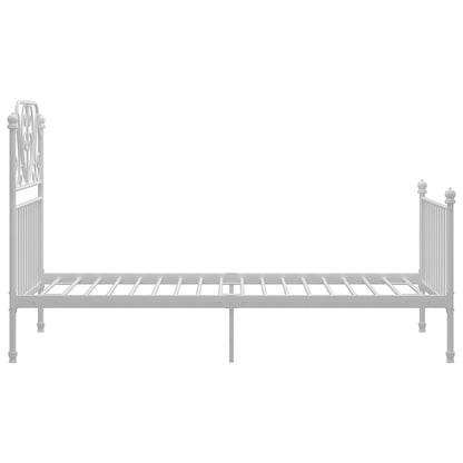 Bedframe Metaal 90 x 200 cm Wit