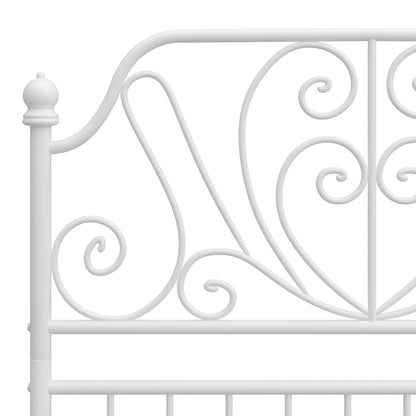 Bedframe Metaal 90 x 200 cm Wit