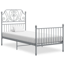 Bedframe Metaal 90 x 200 cm Grijs