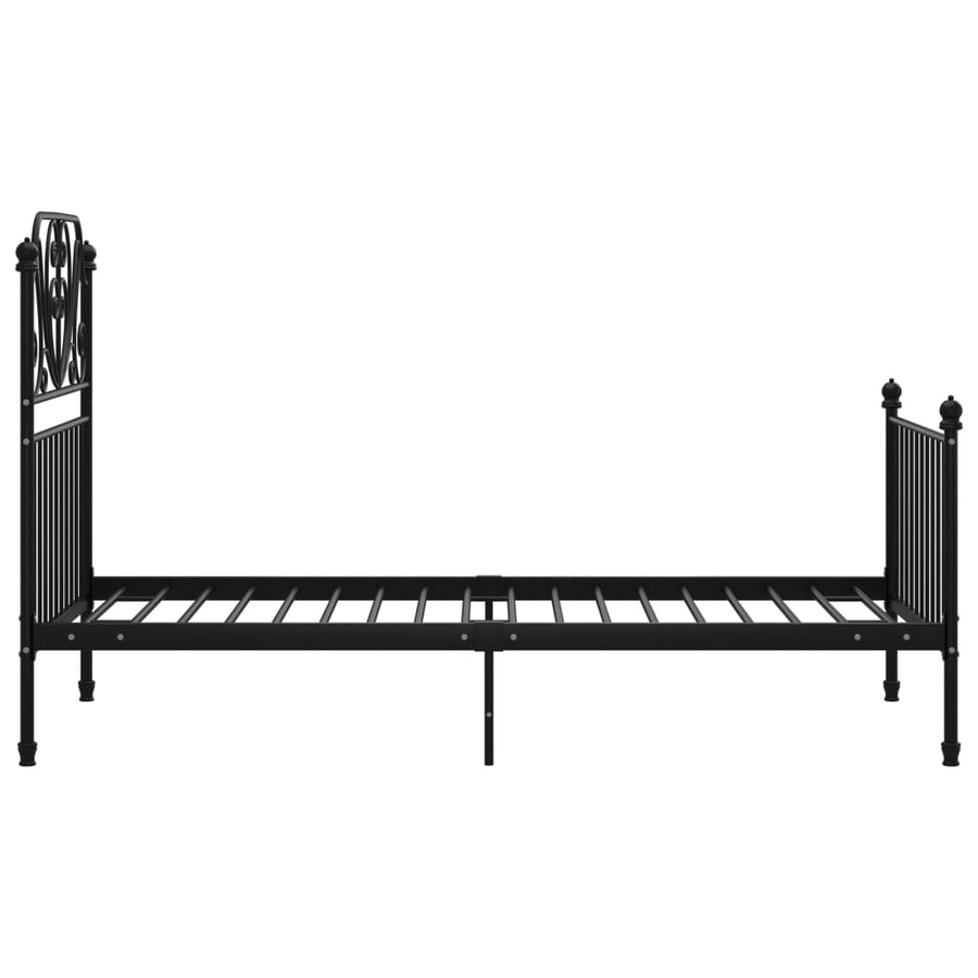 Bedframe Metaal 100 x 200 cm Zwart