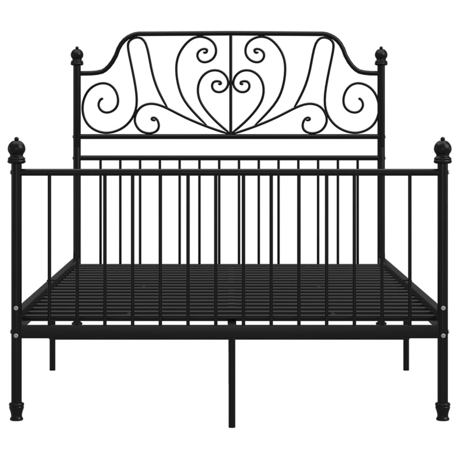 Bedframe Metaal 120 x 200 cm Zwart
