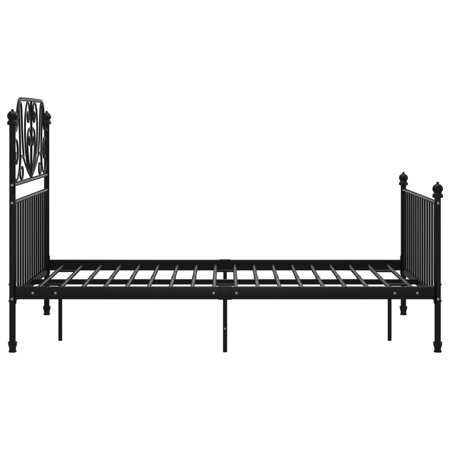 Bedframe Metaal 120 x 200 cm Zwart