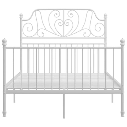 Bedframe Metaal 120 x 200 cm Wit