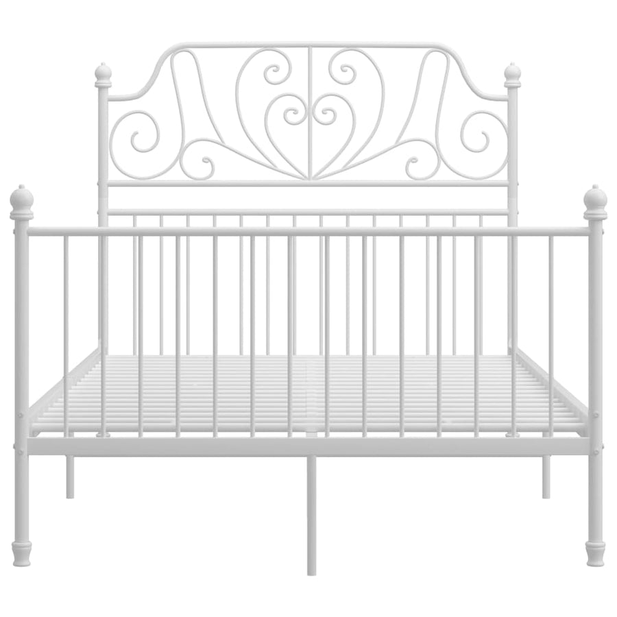Bedframe Metaal 120 x 200 cm Wit
