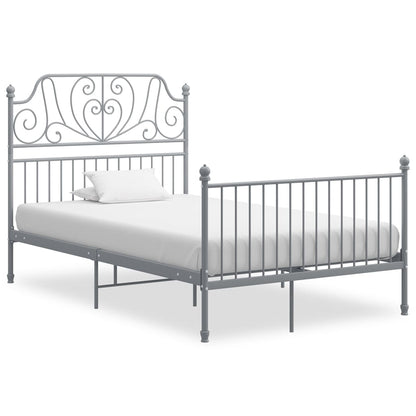 Bedframe Metaal 120 x 200 cm Grijs
