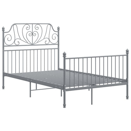 Bedframe Metaal 120 x 200 cm Grijs