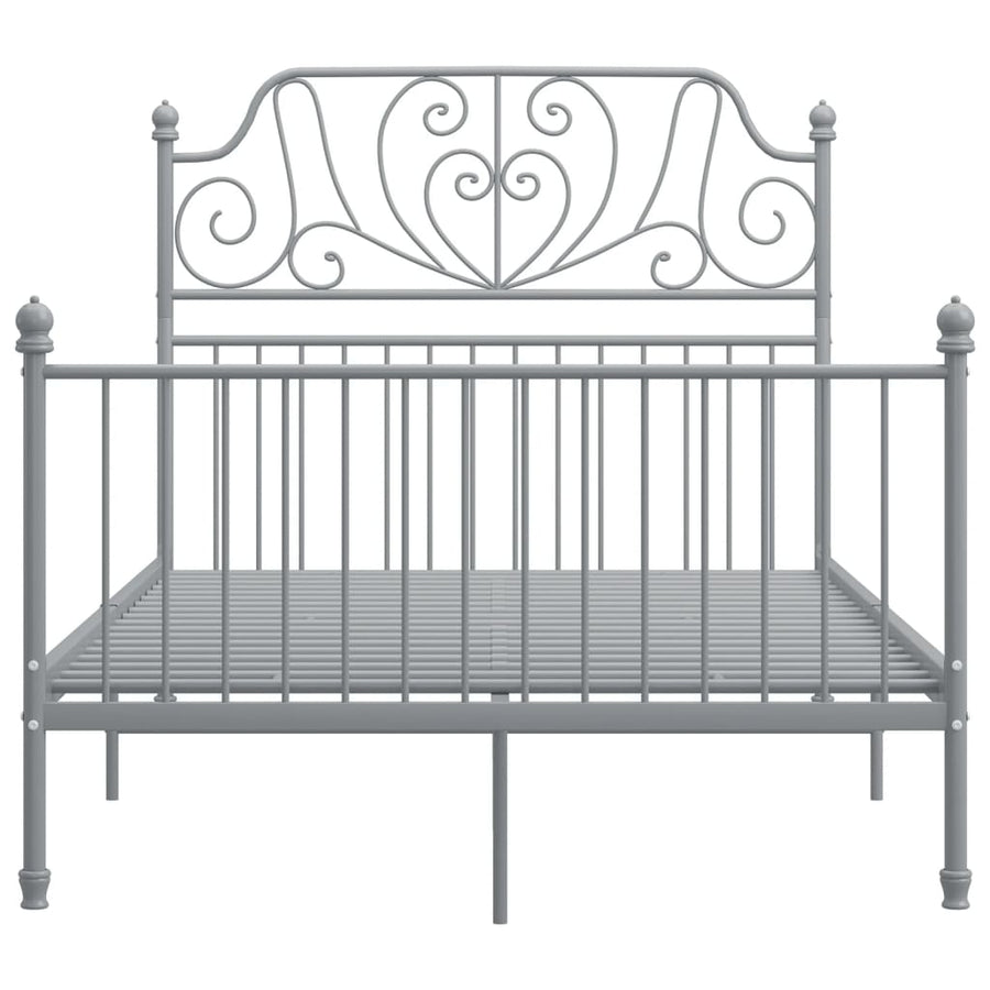 Bedframe Metaal 120 x 200 cm Grijs