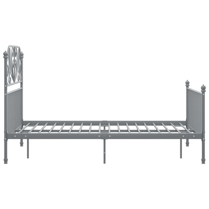 Bedframe Metaal 120 x 200 cm Grijs