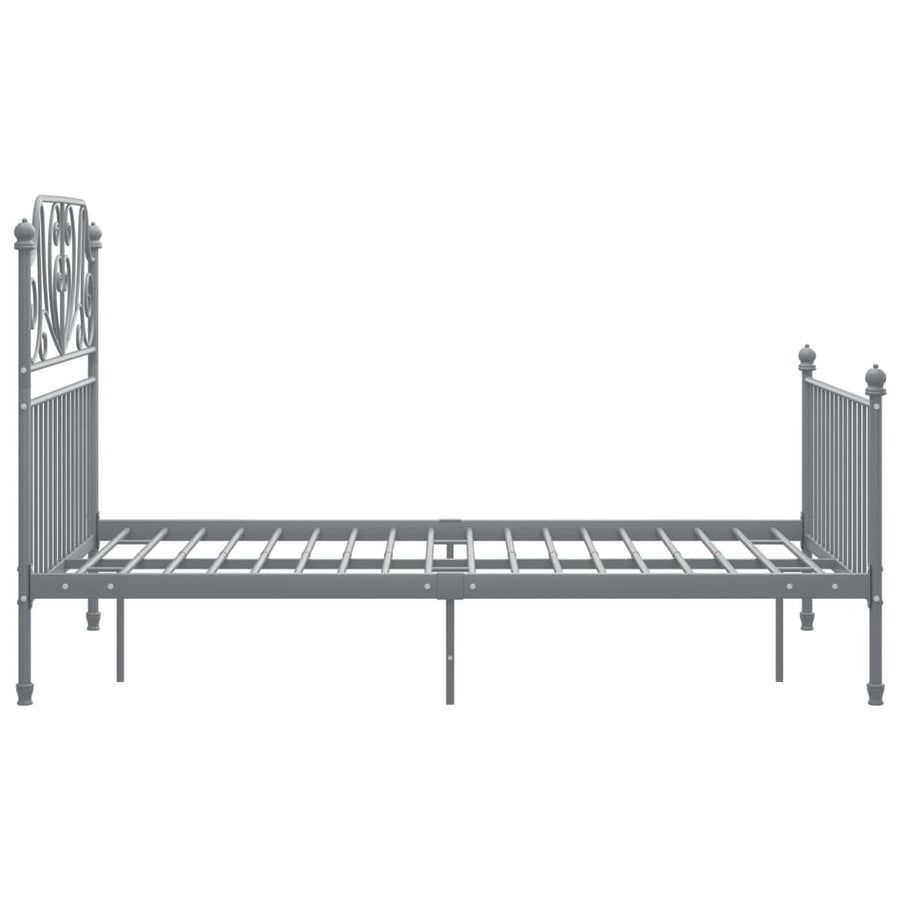 Bedframe Metaal 120 x 200 cm Grijs