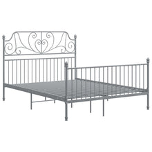 Bedframe Metaal 140 x 200 cm Grijs