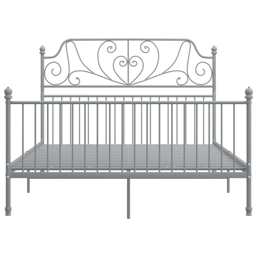 Bedframe Metaal 140 x 200 cm Grijs