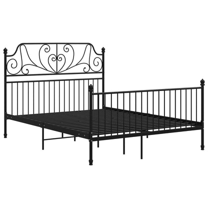 Bedframe Metaal 160 x 200 cm Zwart