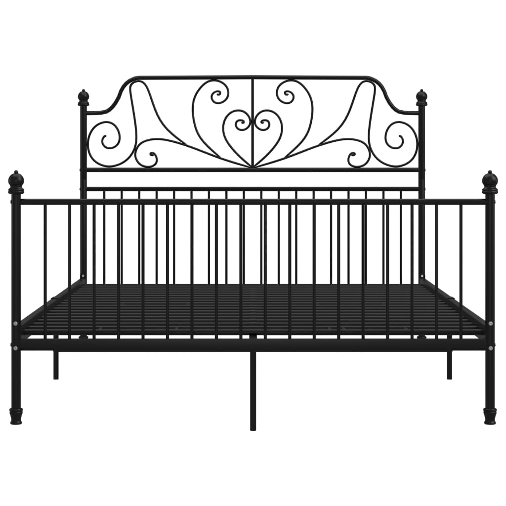 Bedframe Metaal 160 x 200 cm Zwart