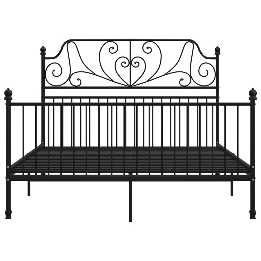 Bedframe Metaal 160 x 200 cm Zwart