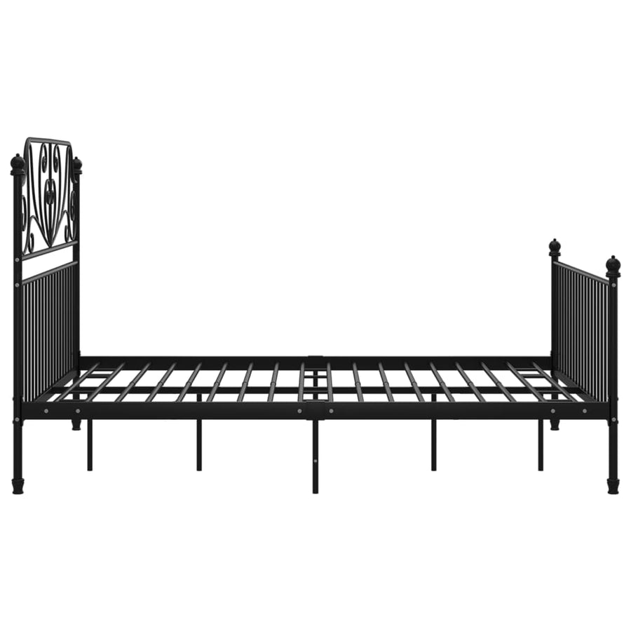 Bedframe Metaal 160 x 200 cm Zwart
