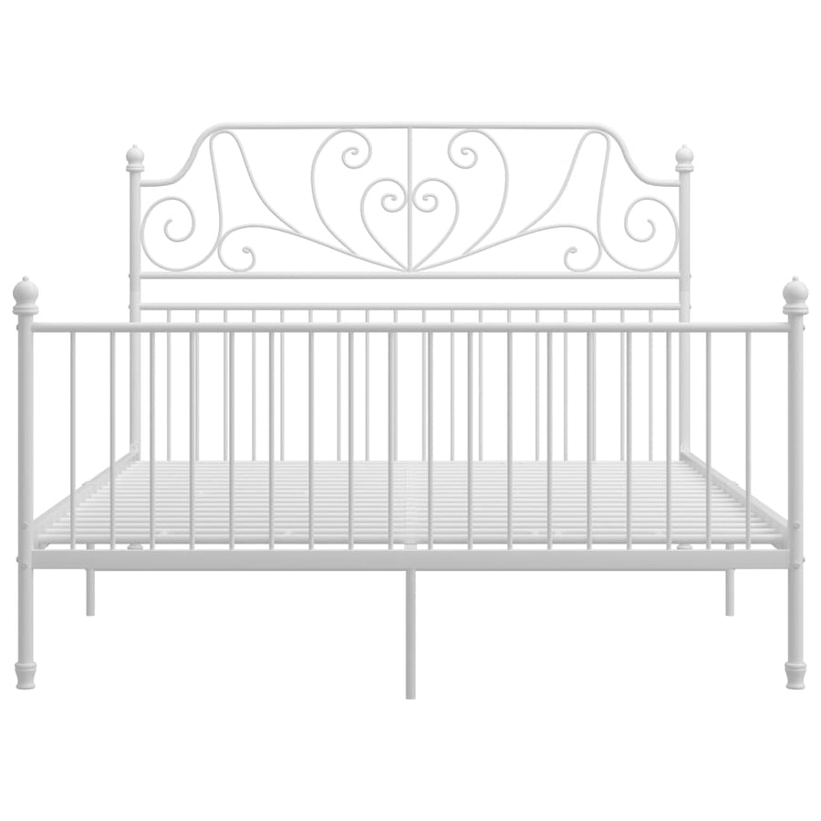 Bedframe Metaal 160 x 200 cm Wit