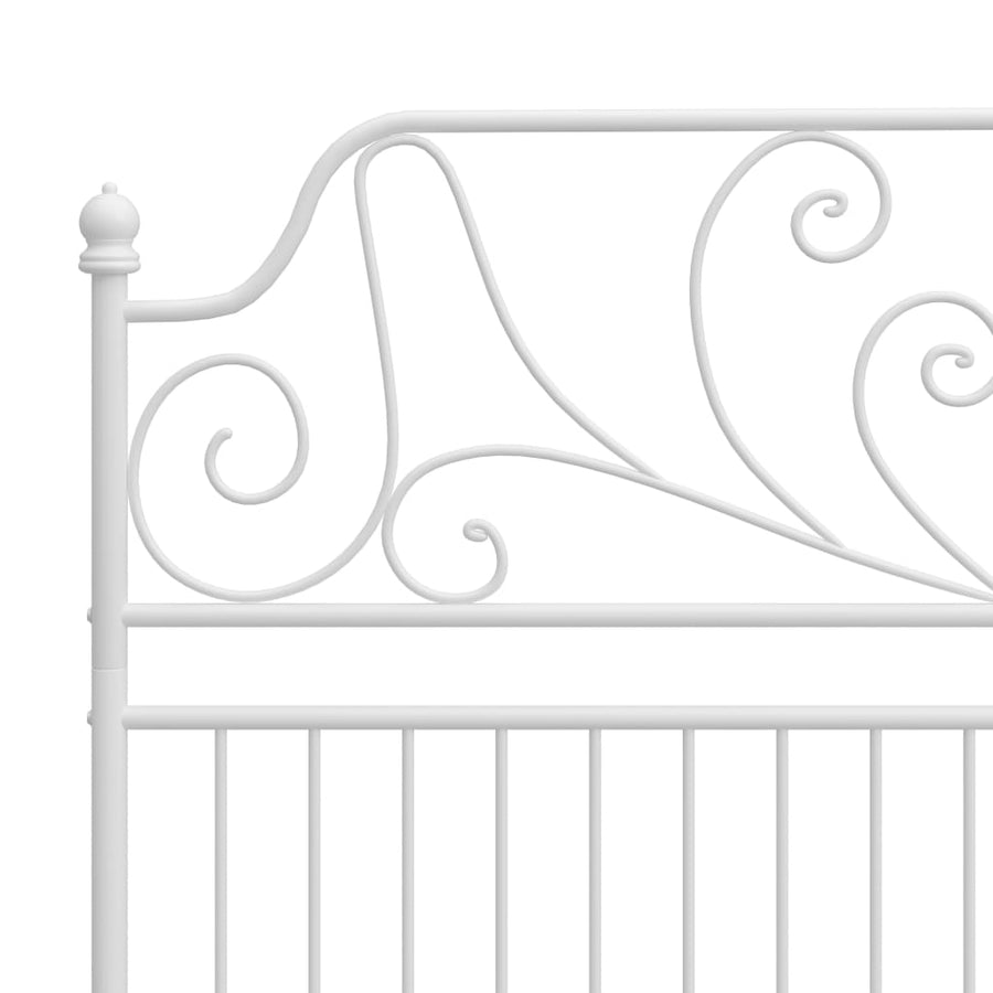 Bedframe Metaal 160 x 200 cm Wit