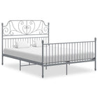 Bedframe Metaal 160 x 200 cm Grijs