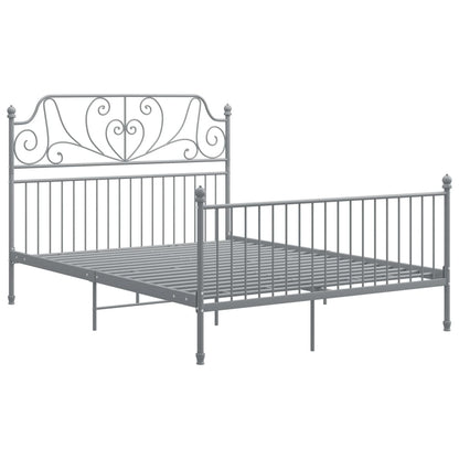 Bedframe Metaal 160 x 200 cm Grijs