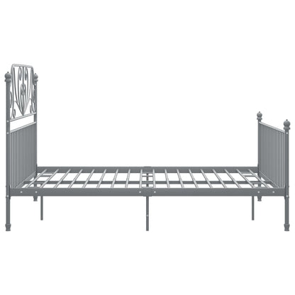 Bedframe Metaal 160 x 200 cm Grijs