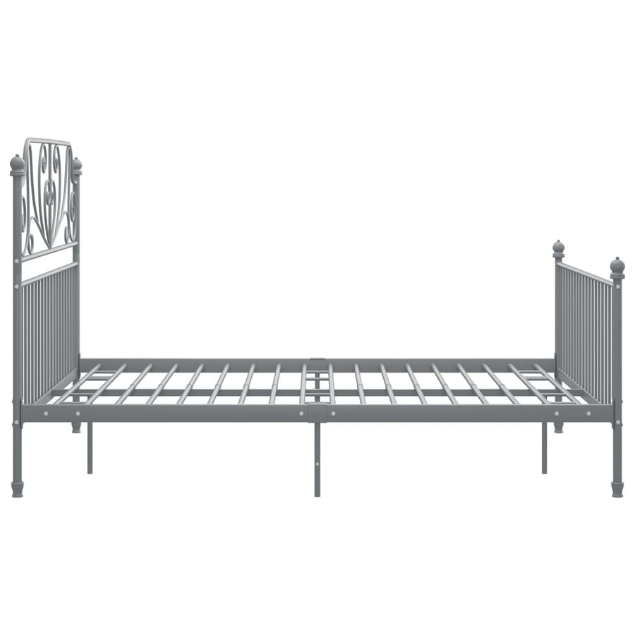 Bedframe Metaal 160 x 200 cm Grijs