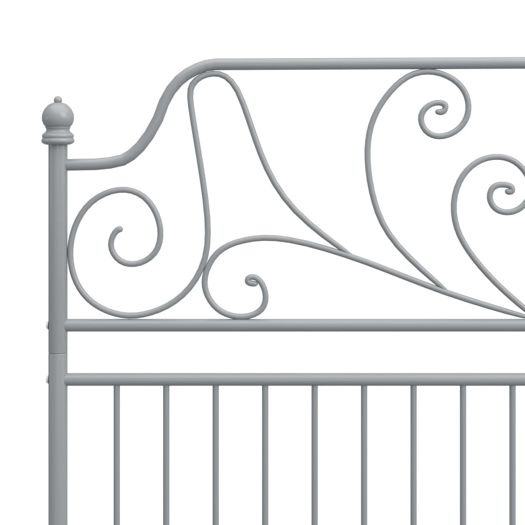 Bedframe Metaal 160 x 200 cm Grijs