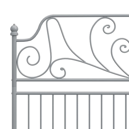 Bedframe Metaal 160 x 200 cm Grijs