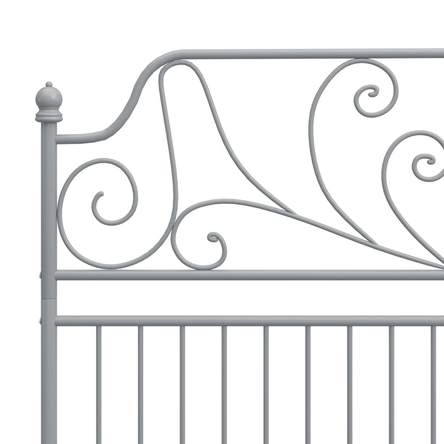Bedframe Metaal 160 x 200 cm Grijs