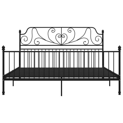 Bedframe Metaal 180 x 200 cm Zwart